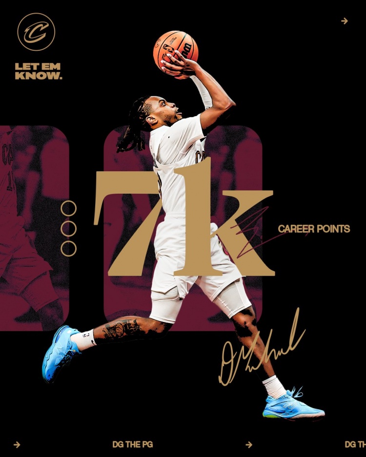 未來可期！加蘭騎士生涯得分達(dá)到7000分 隊史第11位！
